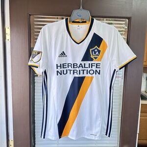 LA Galaxy 2015-2016 MLS Home
Football Soccer Jersey Los Ángeles